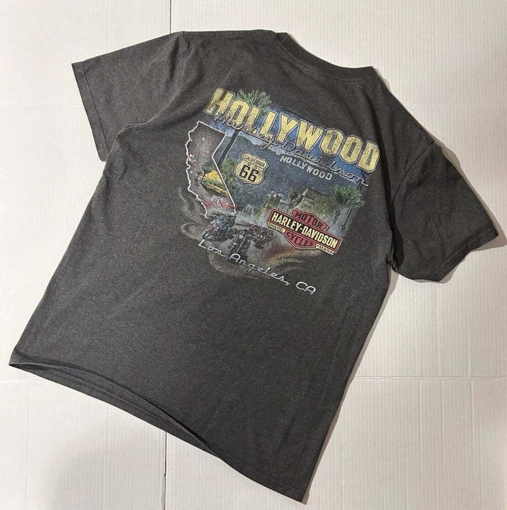 Harley-Davidson Hollywood Los Angeles, CA Route 66 Graphic T-Shirt